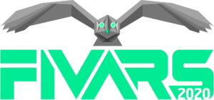 A large image of the FIVARS logo with a low poly owl illustration